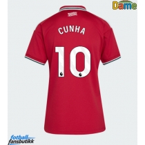 Manchester United Matheus Cunha #10 Hjemmedrakt Dame 2026-27 Kortermet